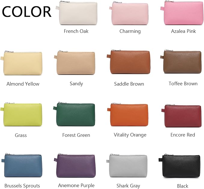 PU Leather Makeup Simple and Convenient Handbag Small Exquisite Storage Bag (Pu/Toffee Brown)