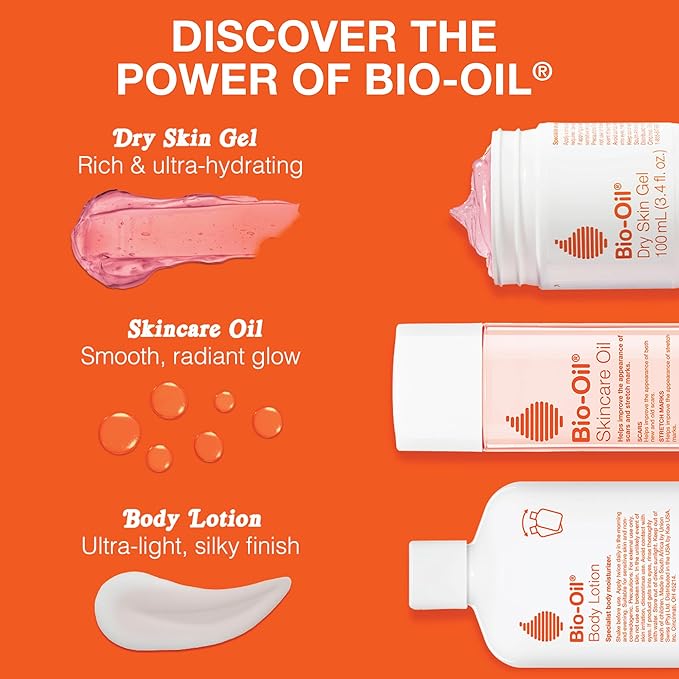 Bio-Oil Dry Skin Gel Moisturizer, Vitamin B3, Face & Body, 3.4 fl oz