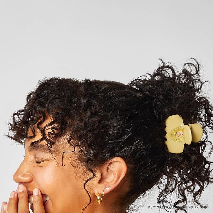 Harry Potter x Kitsch Big Hair Clip for Women - Strong Grip for Secure Updo | Stylish Jumbo Claw Clip | Durable Hair Accessories for Everyday Use - Hufflepuff, 1pc