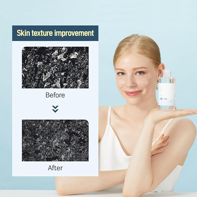 ROUND LAB Dokdo Toner (Unscented) | Exfoliating Dead Skin Cells Without Irritation, Hydrating, Watery Type Toner (3.38fl.oz)
