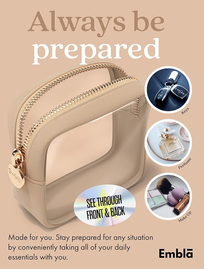 Makeup Bag for Women, Travel Cosmetic Organizer, Waterproof Toiletry Pouch