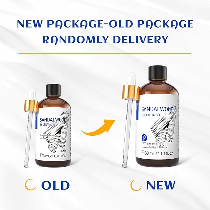 HIQILI Sandalwood Essential Oils for Skin, Diffuser & Candle Soap Making