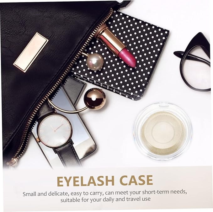 5pcs False Eyelash Case Eyelash Holder Pack Portable Makeup Storage Organizer