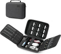 YINKECASE Hard Hair Clipper Case, Barber Case for Clippers and Supplies, EVA Hair Tools Travel Bag for Surker/Wahl/Andis/Novah Men Razor Guard Grooming Kits, Barber Accessories, Black (Bag Only)
