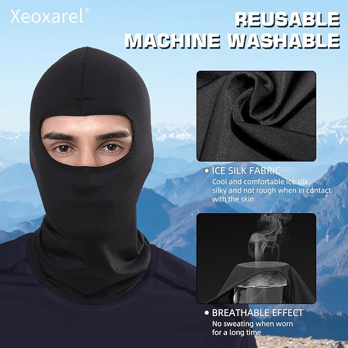 Xeoxarel 6 Pack Balaclava, UV Protector Face Mask Men/Women，Multi - Color