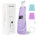 Face Scrubber Skin Spatula - Blackhead Remover Deep Cleansing Tool for Pore Extraction, 4-in-1 Fast Charging Dock Blackhead Remover Face Spatula for Facial Skincare Women Gift (Purple)