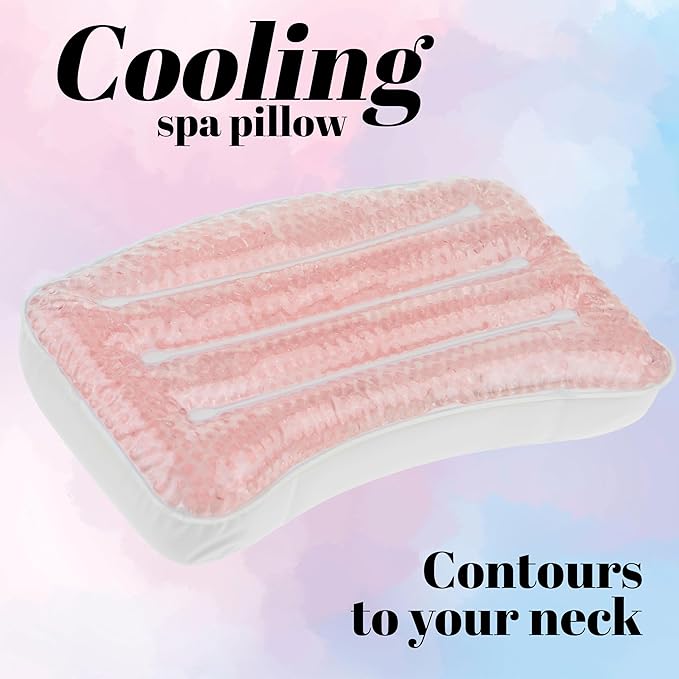 Glitter Gel Spa Pillow - Cooling Bathtub & Hot Tub Relaxation Cushion