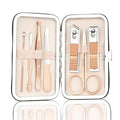Manicure Kit for Men Women Nail Clippers Pedicure Tools Kit Travel Nail File Toe Set Finger Grooming Kits Christmas Birthday Gifts Ideas Stocking Stuffers Kids Adults Teens Boys Girls Friends(Pink)