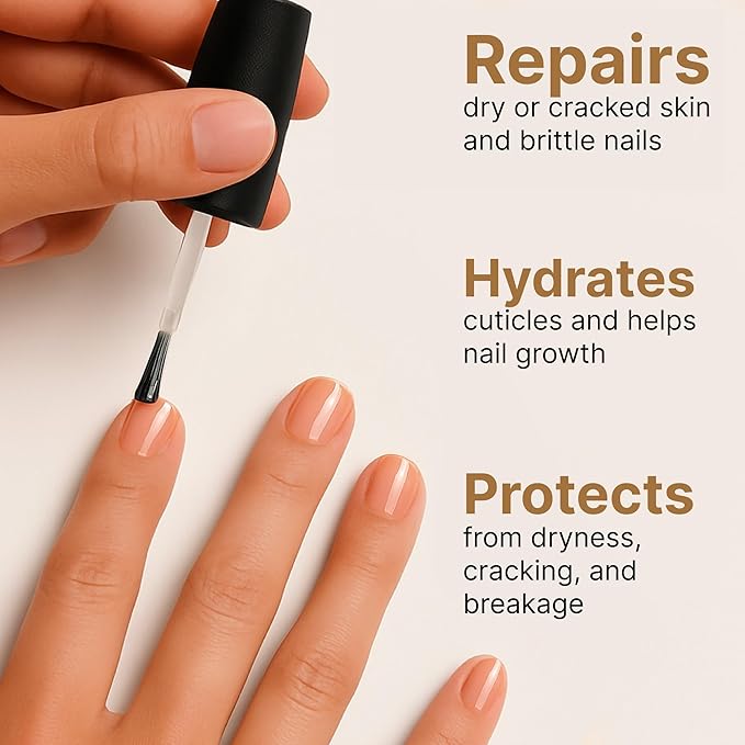 C CARE Lavender and chamomile Cuticle Oil For Nails - Repairs Cuticles Overnight - Moisturizes and Strengthens Nails and Cuticles - Dropper & Brush included - 2.5oz
