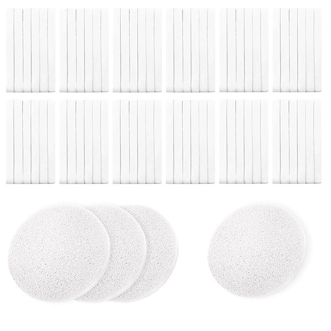 240 Pcs Facial Sponges Compressed,Face Sponges for Cleansing,Professional Makeup Removal Sponge Pad for Spa,Exfoliating,Face Wash,Mask(White)