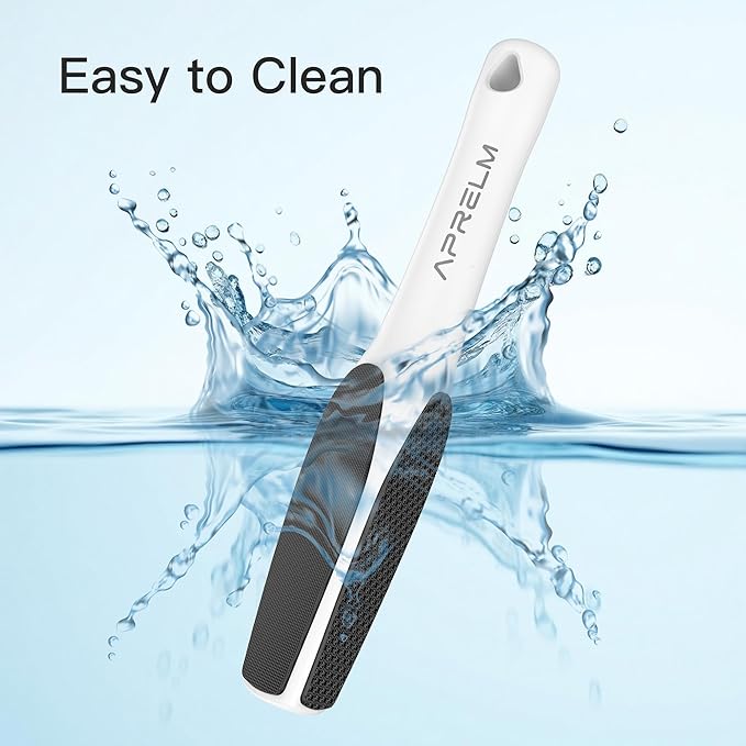 3-Sided Nano Glass Foot File, 3-in-1 Coarse/Medium/Fine Foot Callus Remover, Professional Callus Remover for Feet Hard Skin Smooth Polishing (White)