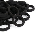 Tunbao 500 Psc Baby Hair Ties,Soft Cotton Toddler Hair Ties,Small Seamless Hair Bands for Girls and Kids,Black Hair Elastics Ponytail Holders