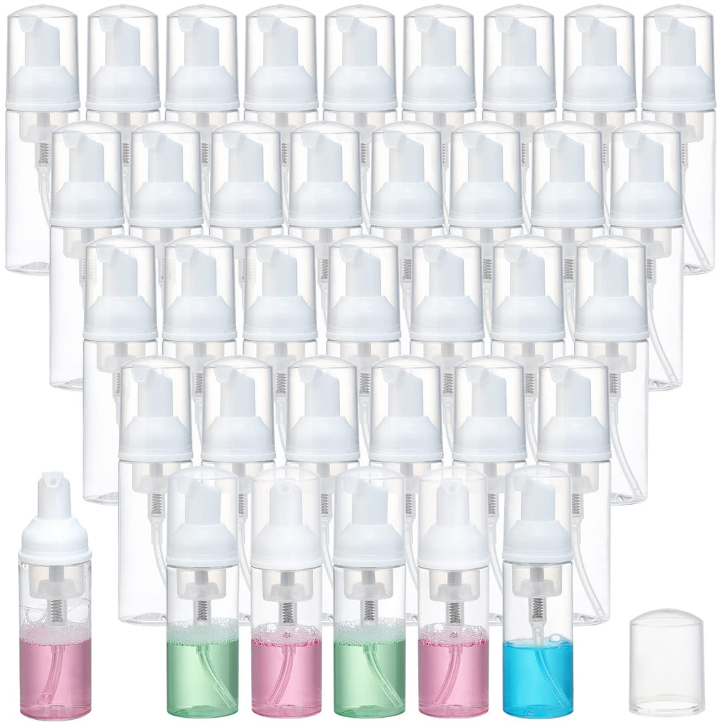 GliSun 36 Pcs Foam Pump Bottle 2oz Empty Refillable Mini Dispenser