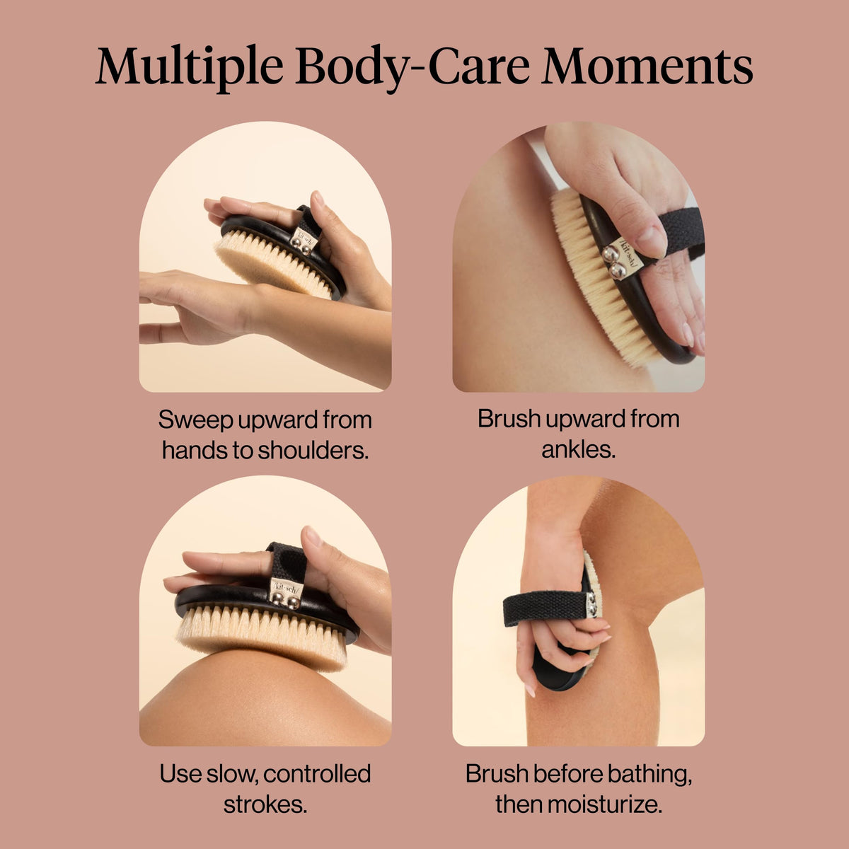 Kitsch Dry Brushing Body Brush for Lymphatic Drainage