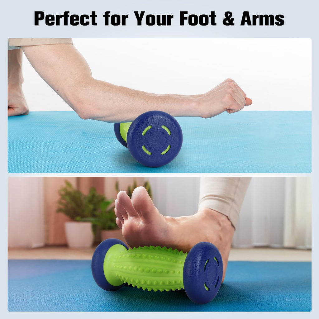 Maliton Massage Ball Set - 3 in 1 - with Foot Roller & Spiky Balls
