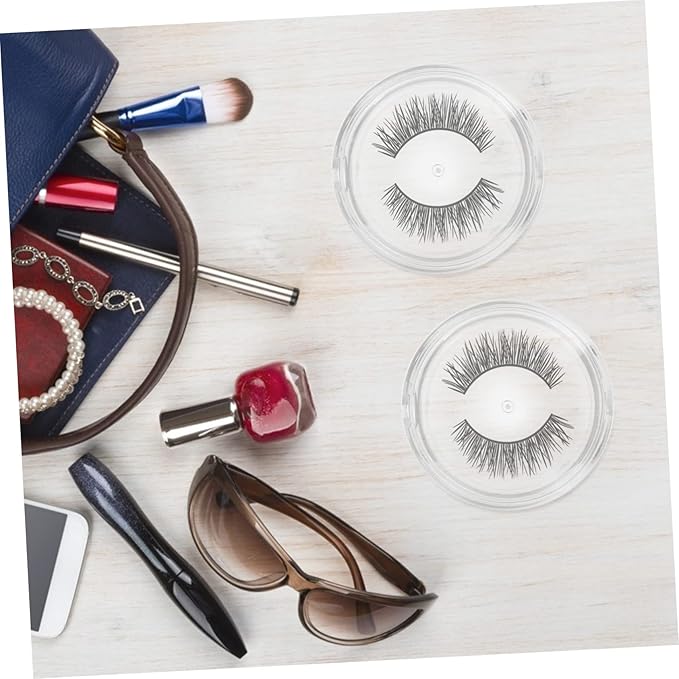 VALICLUD 5pcs False Eyelash Cases Plastic Eyelash Organizer Box Lid for Easy Storage for Travel and Makeup Accessories