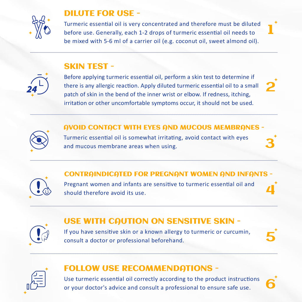 HIQILI Turmeric Oil for Face, Skin Care & Aromatherapy