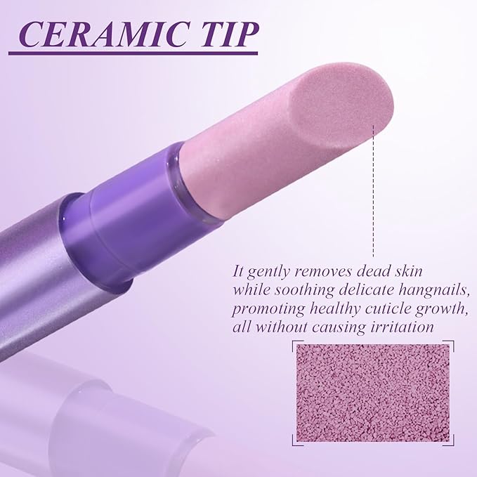Plman 3-in-1 Cuticle Oil Pen, Cuticle Pusher Nail Oil Pen with Ceramic Tip, Nail Care Pen for Hangnails, Dry & Damaged Nail, Moisturize Strengthen Brighten Nails Care (Camellia-3PCS Rotating)