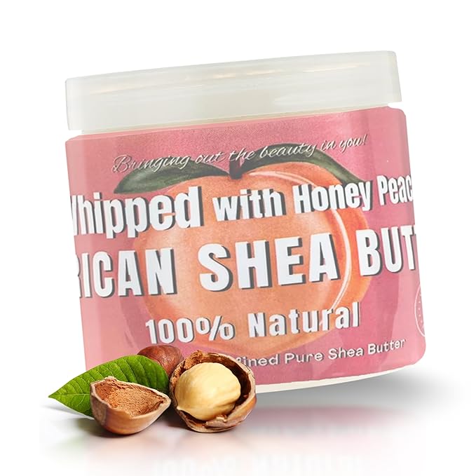 RA COSMETICS Whipped Shea Butter, Honey Peach, 12oz