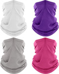 ROXUN Neck Gaiter, 4 Pack Summer Cooling Breathable Face Mask for Outdoors