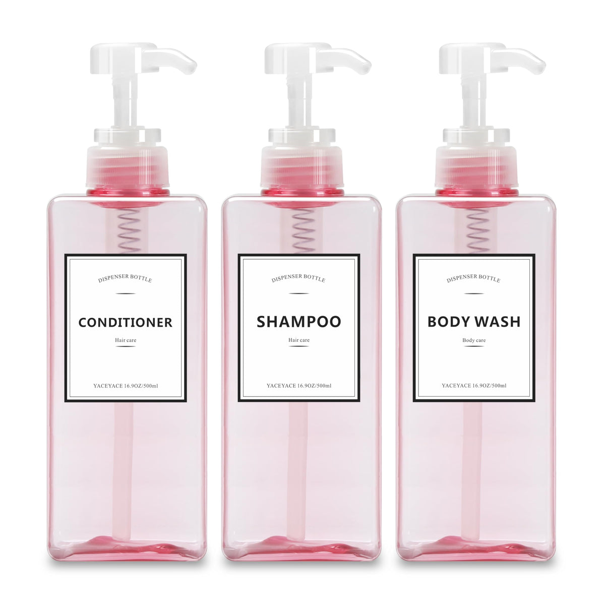 Soap Dispenser, YACEYACE 22oz Set of 3 Empty Hand Soap Dispenser