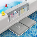 Benicci Comfortable Bath Kneeler and Elbow Kneeling Rest Pad for Baby Bathing Parents - Painless Foam Mat with Toy Organizer Pockets - Quick Drying, Foldable, Non-Slip for Baby and Toddler Bathing