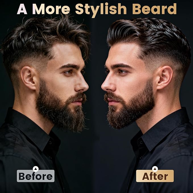 Boar Bristle Beard Brush, Sapele Wood Hair & Beard Grooming Brush