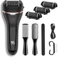 Electric Callus Remover for Feet with 3 Roller Heads 2 Speed Rechargeable Waterproof Foot File Perfect for Dead Hard Cracked Dry Skin