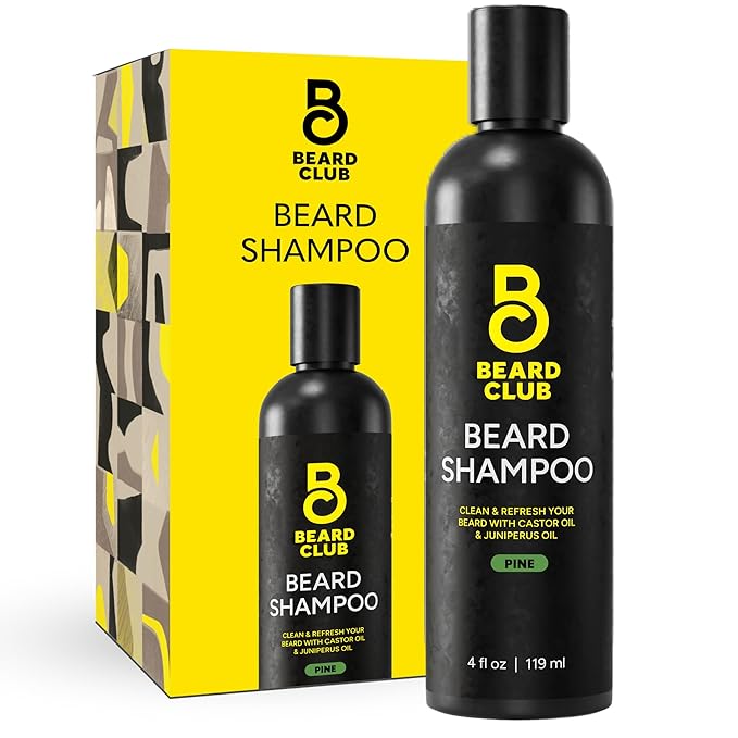 The Beard Club Brush, Comb and Scissors Grooming Kit for Men's Beards and Mustaches Gift Set