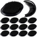 Rolybag Pocket Comb Hair Brush, 12 Count - Portable Hair Brush for Men, Women, and Pets, Creative Scalp Massage Brush Comb for Short and Curly Hair, Beards - Durable, Detangling, Softening