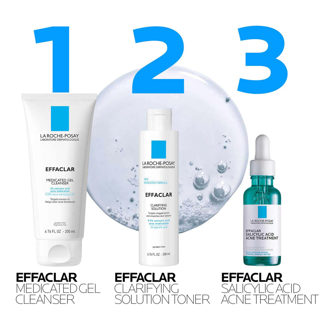 La Roche-Posay Effaclar Medicated Acne Face Wash with Salicylic Acid, 1.7oz