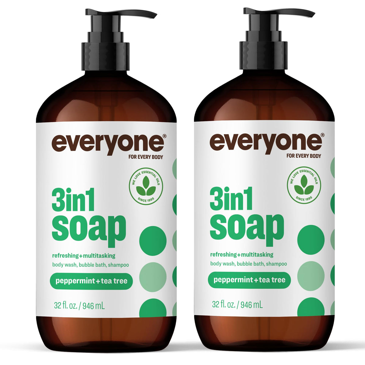 Everyone 3-in-1 Body Wash Shampoo Bubble Bath Vanilla Lavender 2oz 12-Pack