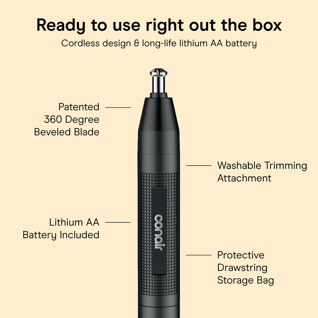 ConairMAN 360° Bevel Blade Ear and Nose Trimmer