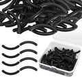 100PCS Eyelash Curler Refills, Compatible with Tweezerman (Black)