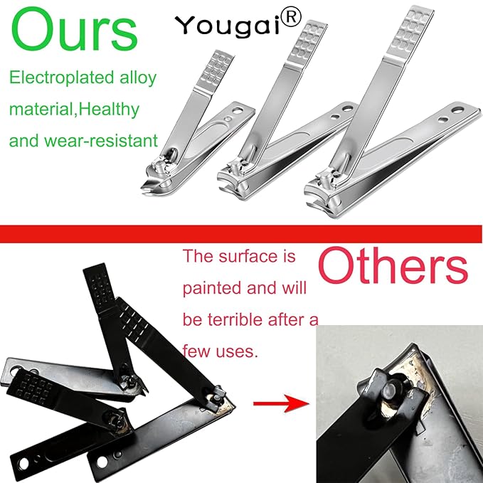Nail Clippers Set Fingernail and Toenail Clipper Cutters for Men and Women, Professional Manicure Pedicure Grooming Kit, 18 Pieces Stainless Steel Nail Care Tools with PU Leather Travel Case