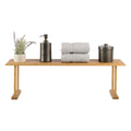 Lavish Home Bamboo Sink Shelf, Natural, 30” x 6.25” x 9.25”