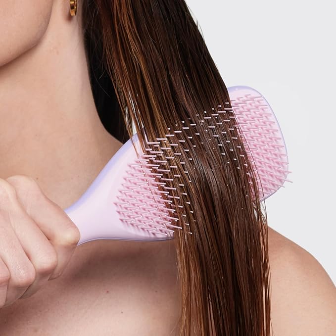 Tangle Teezer Large Ultimate Detangler Brush, Straight to Wavy, Pink/Purple