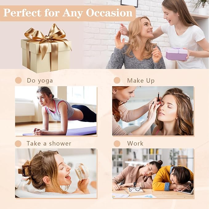 Auseibeely 6 Pcs 2 Inch Small Claw Clip for Women & Girls, Medium Tortoise Shell Square Hair Clips, Rectangle Non-Slip Tortoiseshell Jaw Clips for Half Up Half Down Thin Medium Short Hair