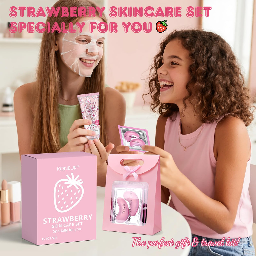 15 PACK Skincare Gifts Set for Teen Girls, Travel Kit & Skin Care Gifts