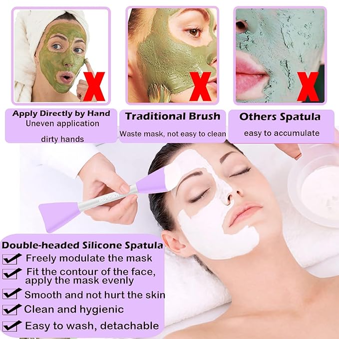 Rampula Jelly Brush For Face Mask, Silicone Facial Mud Mask Brush, Hairless Body Lotion And Butter Applicator, Clay Face Mask Brush, Great Facial Essentials, Moisturizer Applicator & Skincare Brushes
