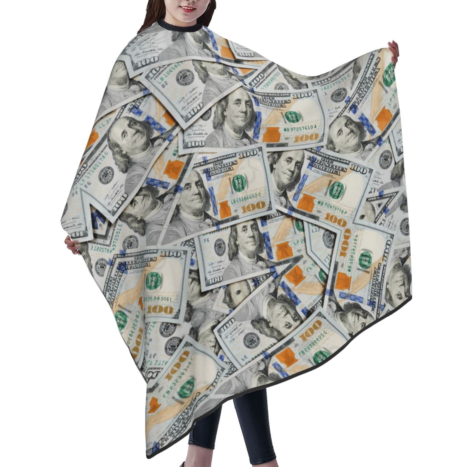 Carwayii Money Barber Cape Professional Hair Cutting Cape Salon Hairstylist