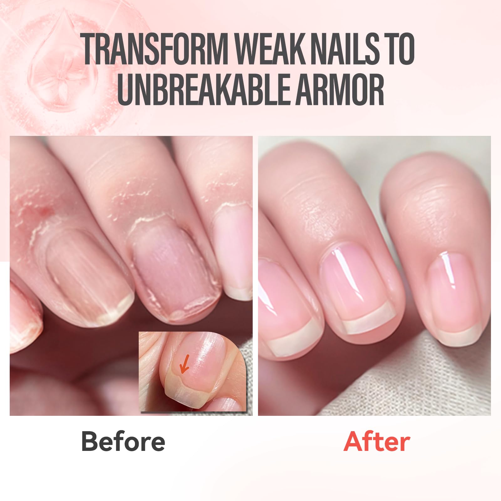 CHUCHU Vegan Cuticle Oil for Nails: Pomegranate Jojoba Nail Cuticle Oil with Vitamin B & E for Moisturizes Cuticle and Nail's Skin - Prevents Hangnails and Chapped 15ML