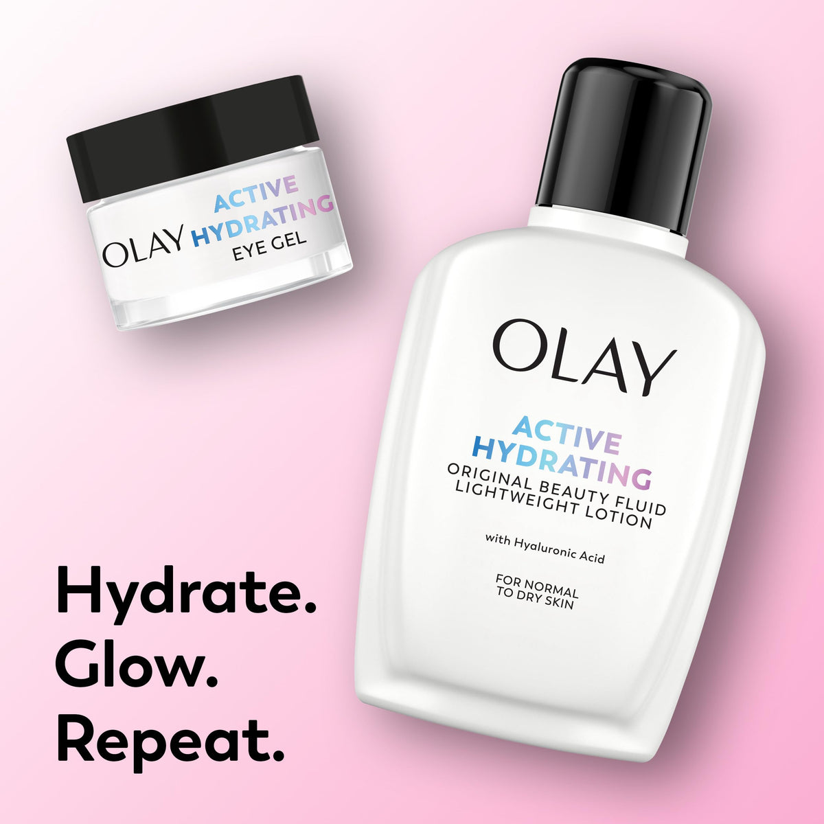Olay Face Moisturizer, Active Hydrating Beauty Fluid Lotion, Original Facial Moisturizer, 4 Oz. (Pack of 2)