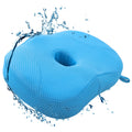 Idle Hippo Hot Tub Booster Seat, 4D Air Mesh Hot Tub Pillow with Powerful 6 Non-Slip Suction Cups, Ergonomic Booster Cushion, Quick Dry Spa Pillow for Indoor Outdoor Hot Tub-Blue