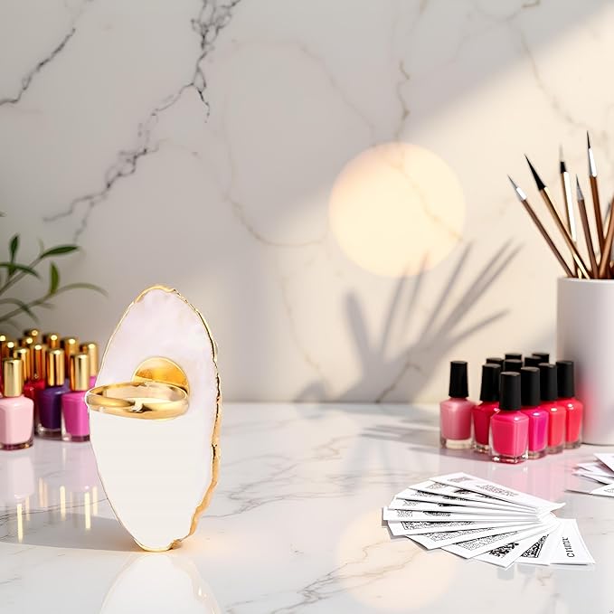 Yellow Resin Nail Art Palette Nail Mixing Palette Polish Holder Drawing Color Palette Nail Art Painting Palette Manicure Tool,Attractive Processed Makeup Palettes