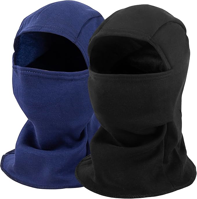Balaclava Ski Mask for Adult, Full Face Mask Winter Fleece Thermal Cold Weather Outdoors Cover for Men Women 2 Packs