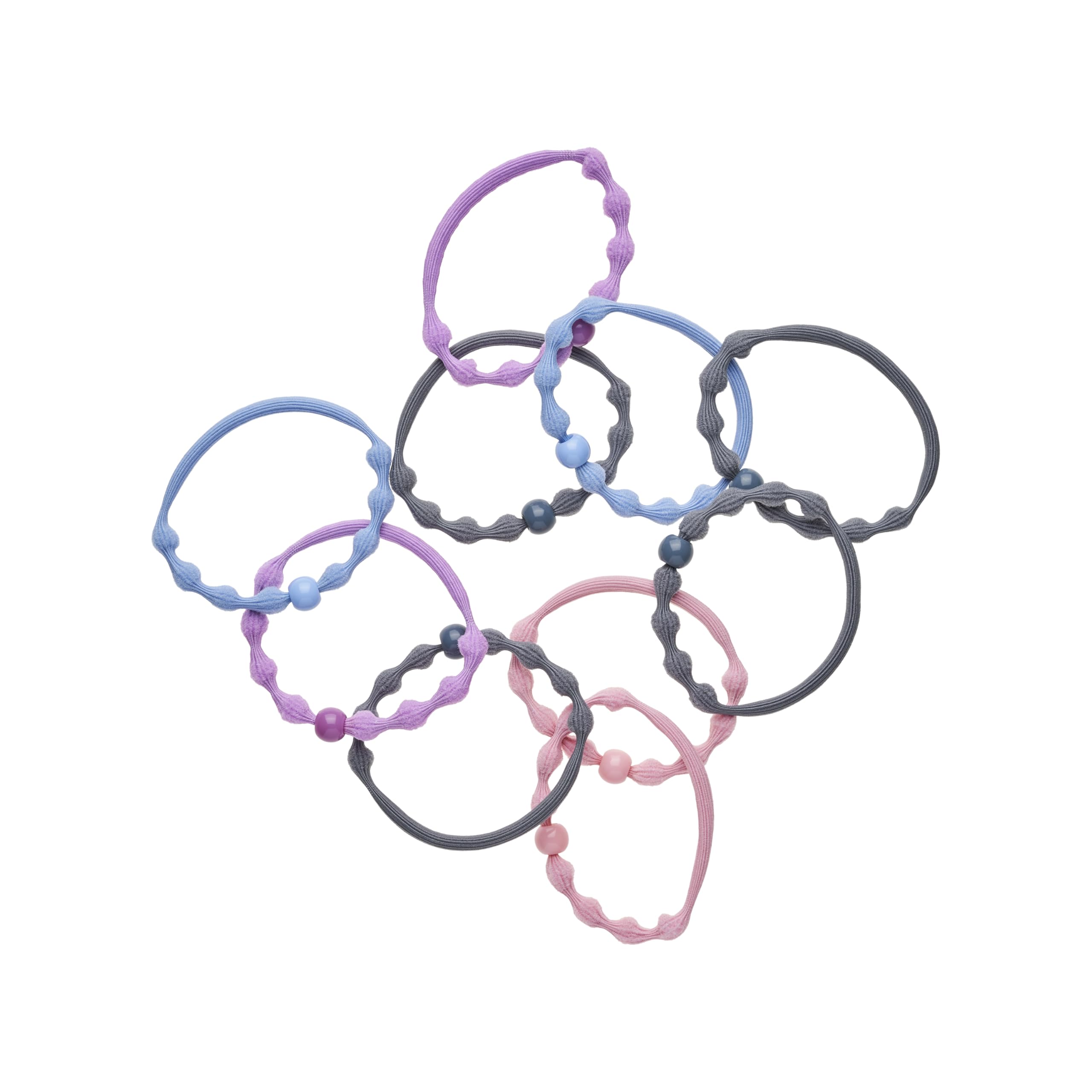 Goody Ouchless Forever Fine Hair Elastics, 10 Ct, Assorted Colors, Damage-Free Bands, 3X Stronger Elastic Ties, Retainable Shape, 16 Strand Inner Core, Styling Accessories for Women & Men