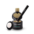 THICK FIBER Root Touch Up Powder for Thinning Hair Women - Water & Sweat Resistant Hair Loss Concealer Set with Brush (Blonde)