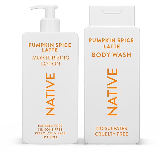 Native Body Wash with Naturally Derived Ingredients – Autumn Air & Amber – Sulfate & Paraben Free – For Women & Men – Skin‑Loving Cleanser – 18 oz (2‑Pack)