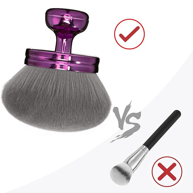 Blend & Blur Large Body Makeup Brush 3.2inch Wide Round Head Kabuki Brush